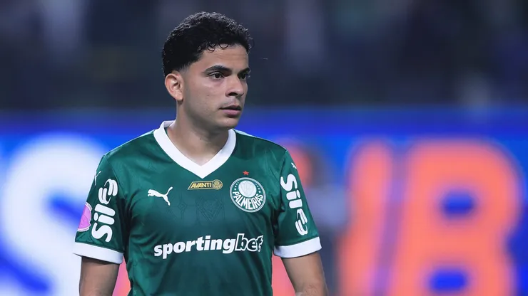 SP - SAO PAULO - 11/10/2025 - BRASILEIRO A 2025, PALMEIRAS X JUVENTUDE - Bruno Rodrigues jogador do Palmeiras durante partida contra o Juventude no estadio Arena Allianz Parque pelo campeonato Brasileiro A 2025. Foto: Ettore Chiereguini/AGIF