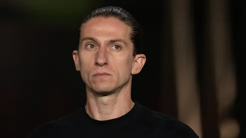Filipe Luis tecnico do Flamengo durante partida contra o Estudiantes no estadio Maracana pelo campeonato Copa Libertadores 2025. Foto: Jorge Rodrigues/AGIF