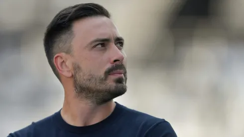 Davide Ancelotti tecnico do Botafogo durante partida contra o Fortaleza no estadio Engenhao pelo campeonato Brasileiro A 2025. Foto: Thiago Ribeiro/AGIF