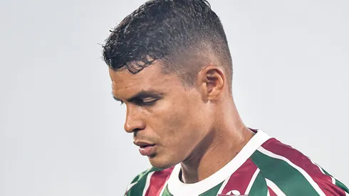 Thiago Silva se despediu dos companheiros após eliminação do Fluminense