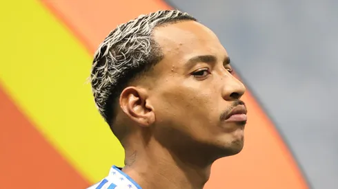 Matheus Pereira jogador do Cruzeiro durante partida contra o Atletico-MG no estadio Arena MRV pelo campeonato Copa Do Brasil 2025. Foto: Gilson Lobo/AGIF