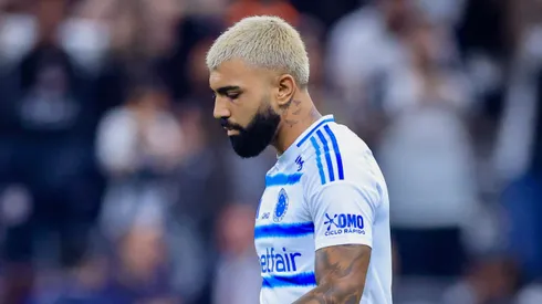 Gabriel Barbosa jogador do Cruzeiro lamenta cobranca de penalti perdida em decisao durante partida contra o Corinthians no estadio Arena Corinthians pelo campeonato Copa Do Brasil 2025. Foto: Marcello Zambrana/AGIF