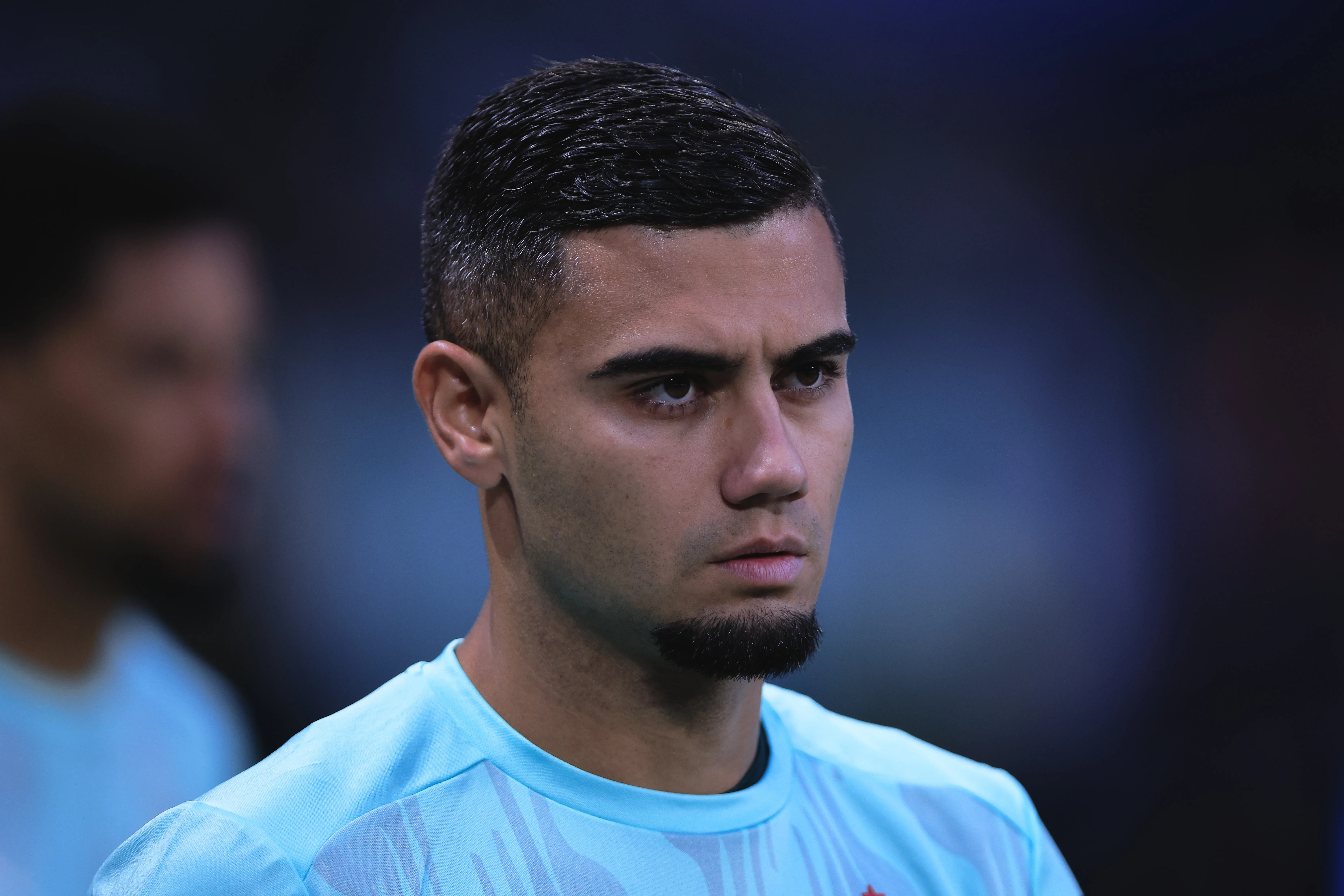 SP – SAO PAULO – 13/09/2025 – BRASILEIRO A 2025, PALMEIRAS X INTERNACIONAL – Andreas Pereira jogador do Palmeiras durante aquecimento antes da partida contra o Internacional no estadio Arena Allianz Parque pelo campeonato Brasileiro A 2025. Foto: Ettore Chiereguini/AGIF