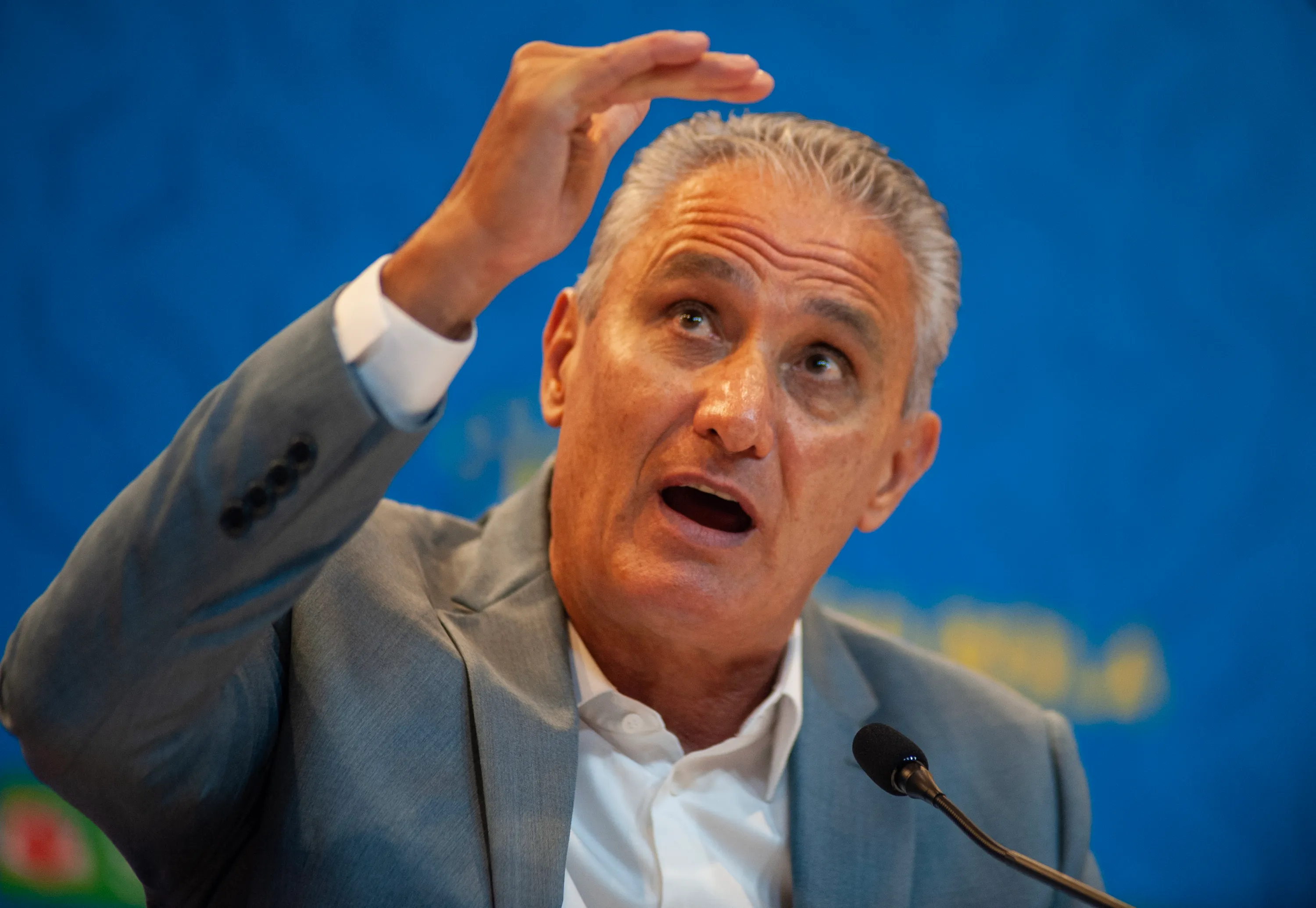 RJ – Rio de Janeiro – 06/03/2020 – CONVOCACAO SELECAO BRASILEIRA – Tite tecnico da selecao brasileira durante coletiva de imprensa que divulga a lista de jogadores convocados para as eliminatorias da copa do mundo 2022, nesta sexta-feira (6) na sede da confederacao de futebol (CBF), na Barra da Tijuca, zona oeste da cidade. Foto: Allan Carvalho/AGIF