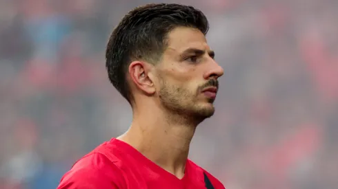 Di Yorio durante confronto contra o Atlético-GO no Campeonato Brasileiro de 2024. Foto: Robson Mafra/AGIF
