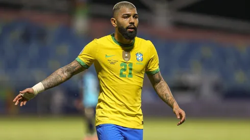 Gabigol jogador do Brasil durante partida contra o Equador no estadio Olimpico pelo campeonato Copa America 2021.