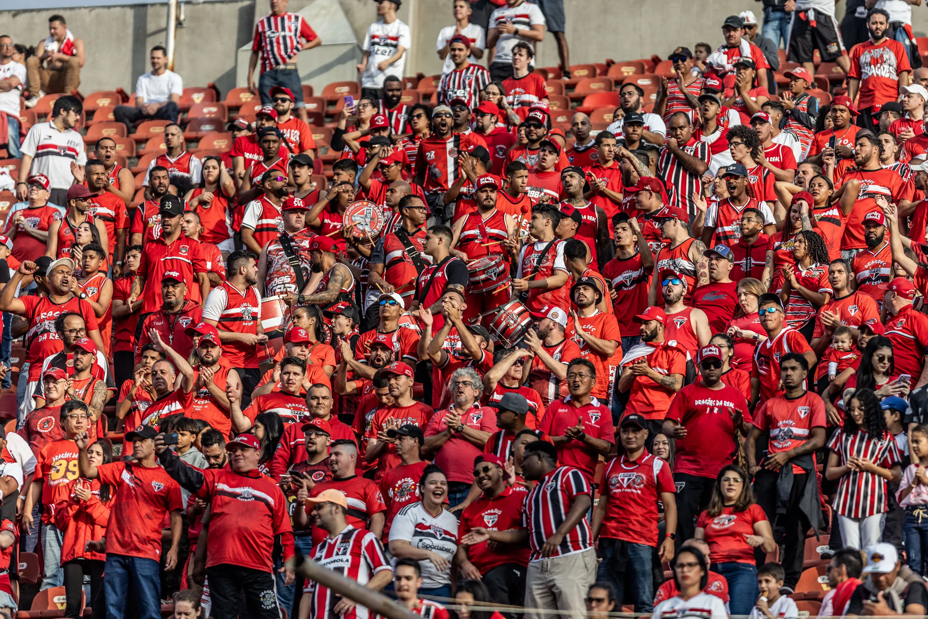 Torcida do São Paulo no MorumBIS. Foto: Weslley Douglas/AGIF