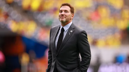 President of CONMEBOL Alejandro Dominguez looks on prior to the CONMEBOL Copa America 2024 Group D match between Colombia and Paraguay at NRG Stadium on June 24, 2024 in Houston, Texas. (Photo by Hector Vivas/Getty Images)