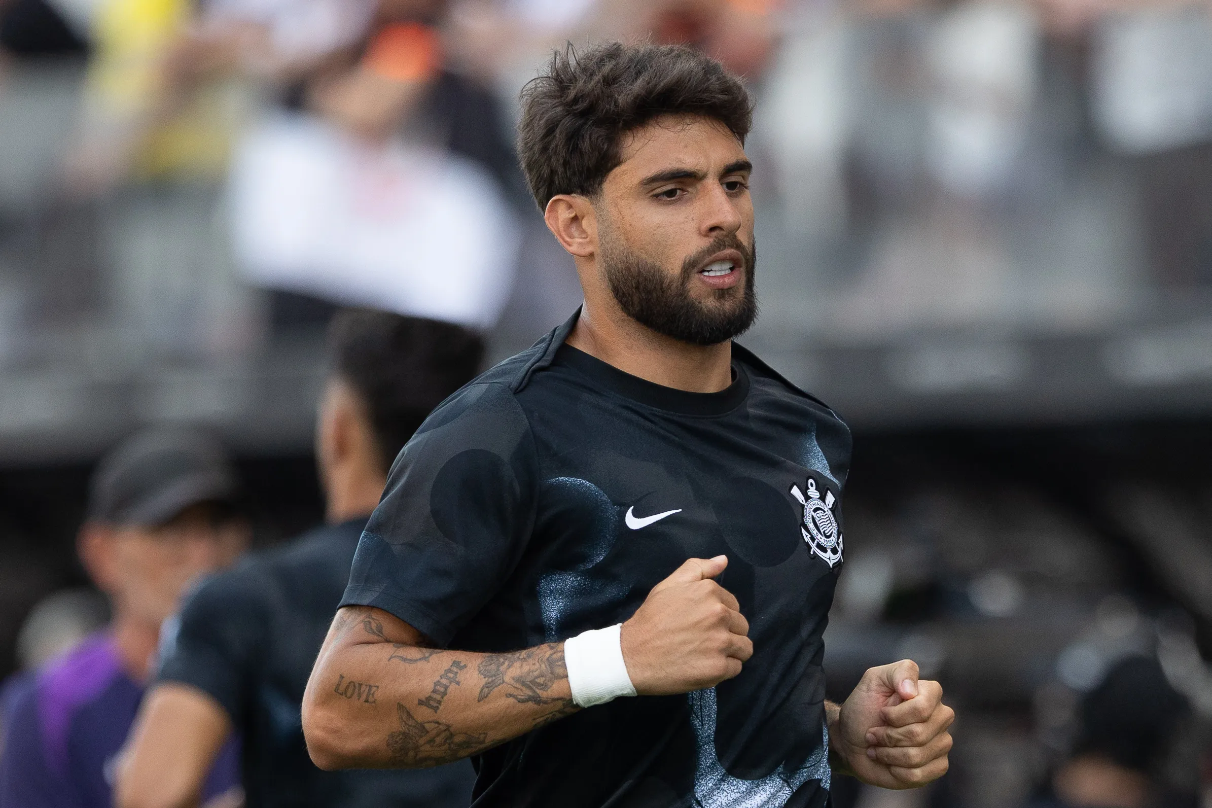 SP – SAO PAULO – 30/11/2025 – BRASILEIRO A 2025, CORINTHIANS X BOTAFOGO – YURI ALBERTO jogador do Corinthians durante partida contra o Botafogo no estadio Arena Corinthians pelo campeonato Brasileiro A 2025. Foto: Joisel Amaral/AGIF