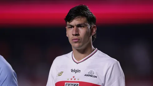 Ferraresi jogador do Sao Paulo durante partida contra o Corinthians no estadio Morumbi pelo campeonato Brasileiro A 2025.