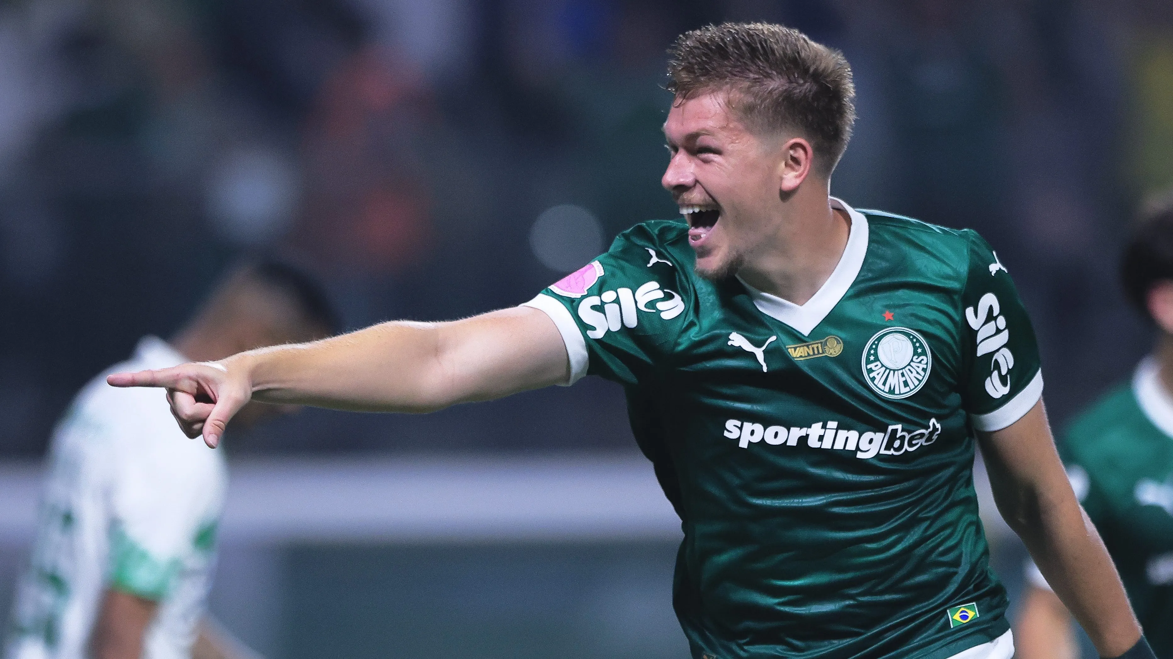 Bruno Fuchs em campo pelo Palmeiras. Foto: Ettore Chiereguini/AGIF