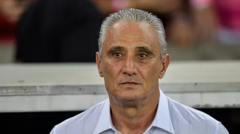 Tite tecnico do Flamengo durante partida contra o Palmeiras no estadio Maracana pelo campeonato Brasileiro A 2023. Foto: Thiago Ribeiro/AGIF