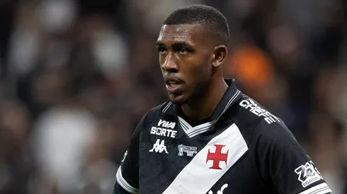 -Rayan jogador do Vasco lamenta durante partida contra o Corinthians no estádio Arena Corinthians pelo campeonato Copa Do Brasil 2025. Foto: Joisel Amaral/AGIF