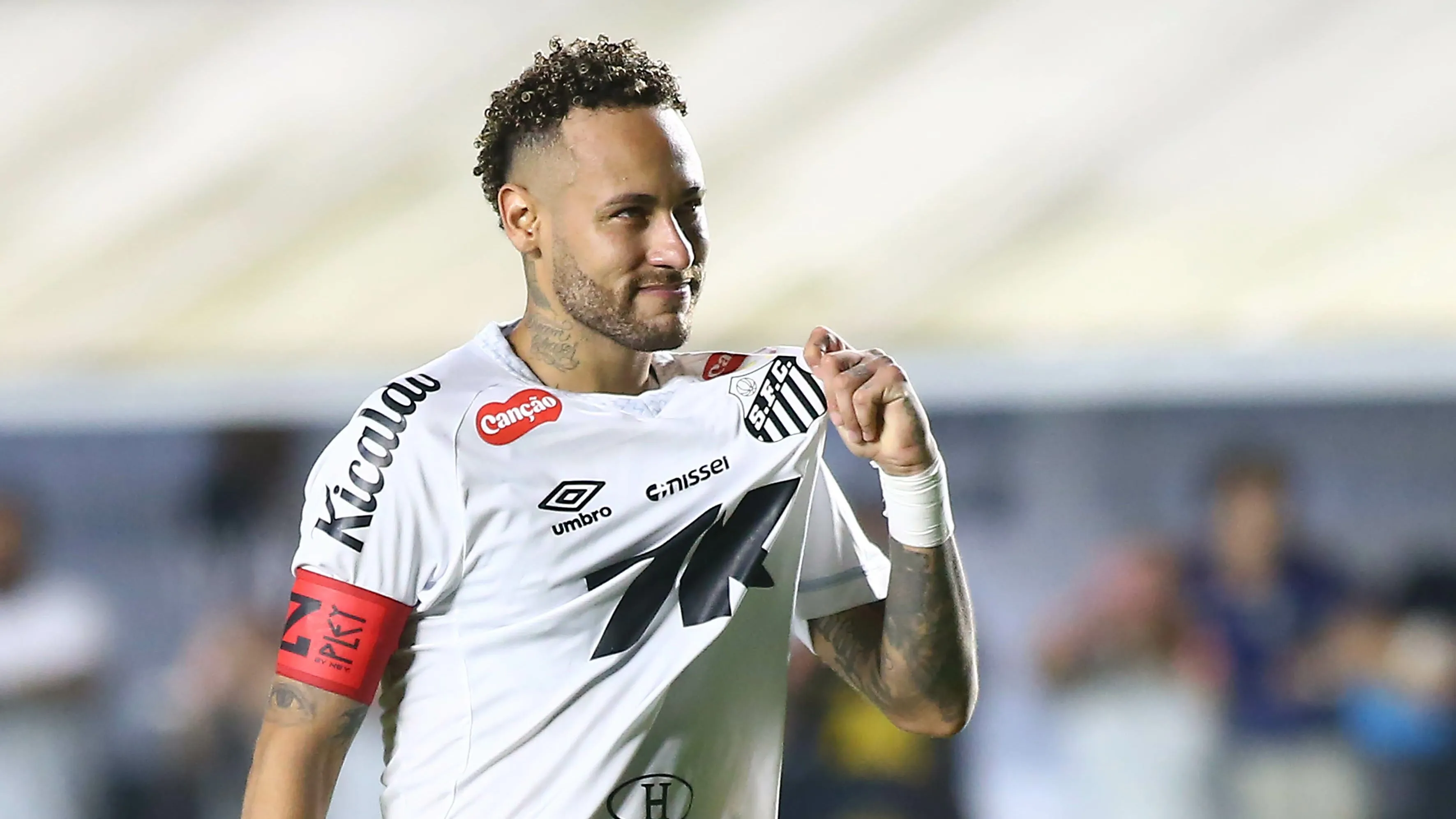 Neymar em campo pelo Santos. Foto: Mauricio De Souza/AGIF