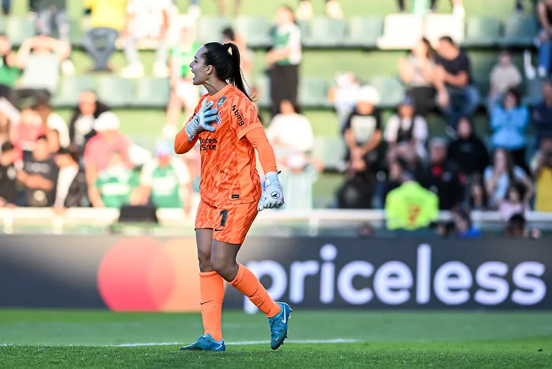 Nicolle foi a goleira titular do Corinthians na final da Libertadores Feminina - Foto: Staff Images Woman/CONMEBOL