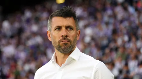 Paulo Pezzolano, Head Coach of Real Valladolid CF, looks on prior to the LaLiga Santander match between Real Valladolid CF and Getafe CF at Estadio Municipal Jose Zorrilla on June 04, 2023 in Valladolid, Spain. (Photo by Angel Martinez/Getty Images)