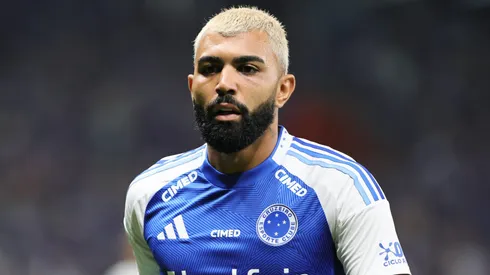 Gabigol durante confronto contra o Corinthians na Copa do Brasil de 2025.