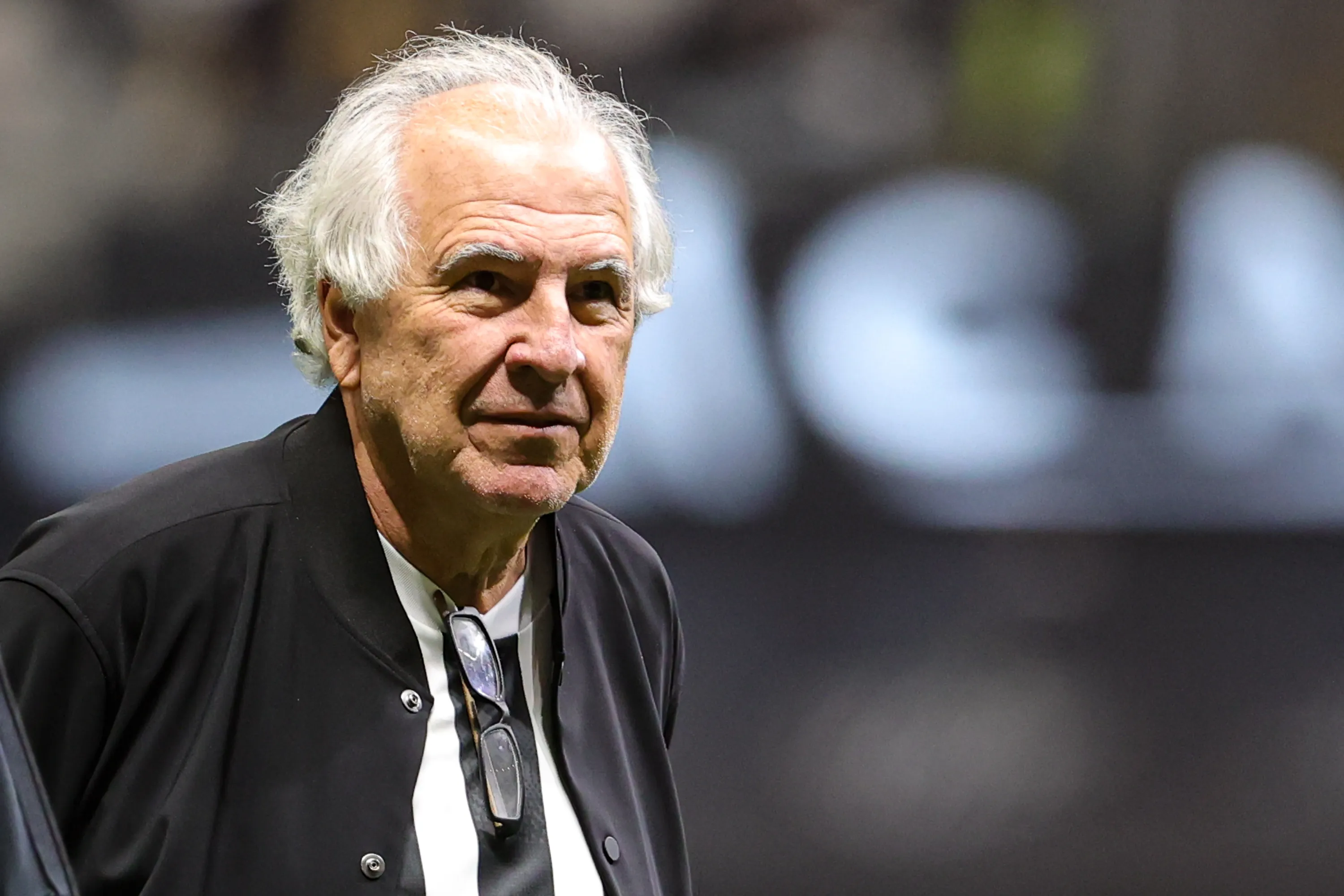 Rubens Menin socio Majoritario  da Galo Holding (SAF do Atletico) do Atletico-MG durante partida contra o Flamengo no estadio Arena MRV pelo campeonato Brasileiro A 2024. Foto: Gilson Lobo/AGIF