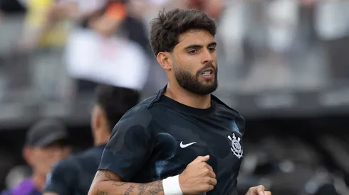 YURI ALBERTO jogador do Corinthians durante partida contra o Botafogo no estadio Arena Corinthians pelo campeonato Brasileiro A 2025. Foto: Joisel Amaral/AGIF