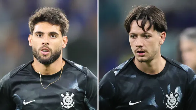 Yuri Alberto e Rodrigo Garro, titulares do Corinthians. Fotos: Gilson Lobo/AGIF