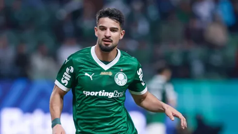 SP - SAO PAULO - 10/08/2025 - BRASILEIRO A 2025, PALMEIRAS X CEARA - jogador do Palmeiras durante partida contra o Ceara no estadio Arena Allianz Parque pelo campeonato Brasileiro A 2025. Foto: Marcello Zambrana/AGIF