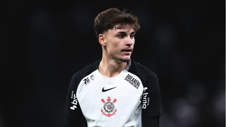 Breno Bidon jogador do Corinthians durante partida contra o Bahia no estadio Arena Corinthians pelo campeonato Brasileiro A 2025. Foto: Ettore Chiereguini/AGIF