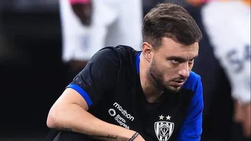 Martin Anselmi tecnico do Independiente del Valle durante partida contra o Corinthians no estadio Arena Corinthians pelo campeonato Libertadores 2023. Foto: Ettore Chiereguini/AGIF
