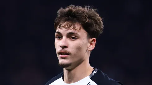 Breno Bidon jogador do Corinthians durante partida contra o Athletico-PR no estadio Arena Corinthians pelo campeonato Copa Do Brasil 2025. Foto: Marcello Zambrana/AGIF