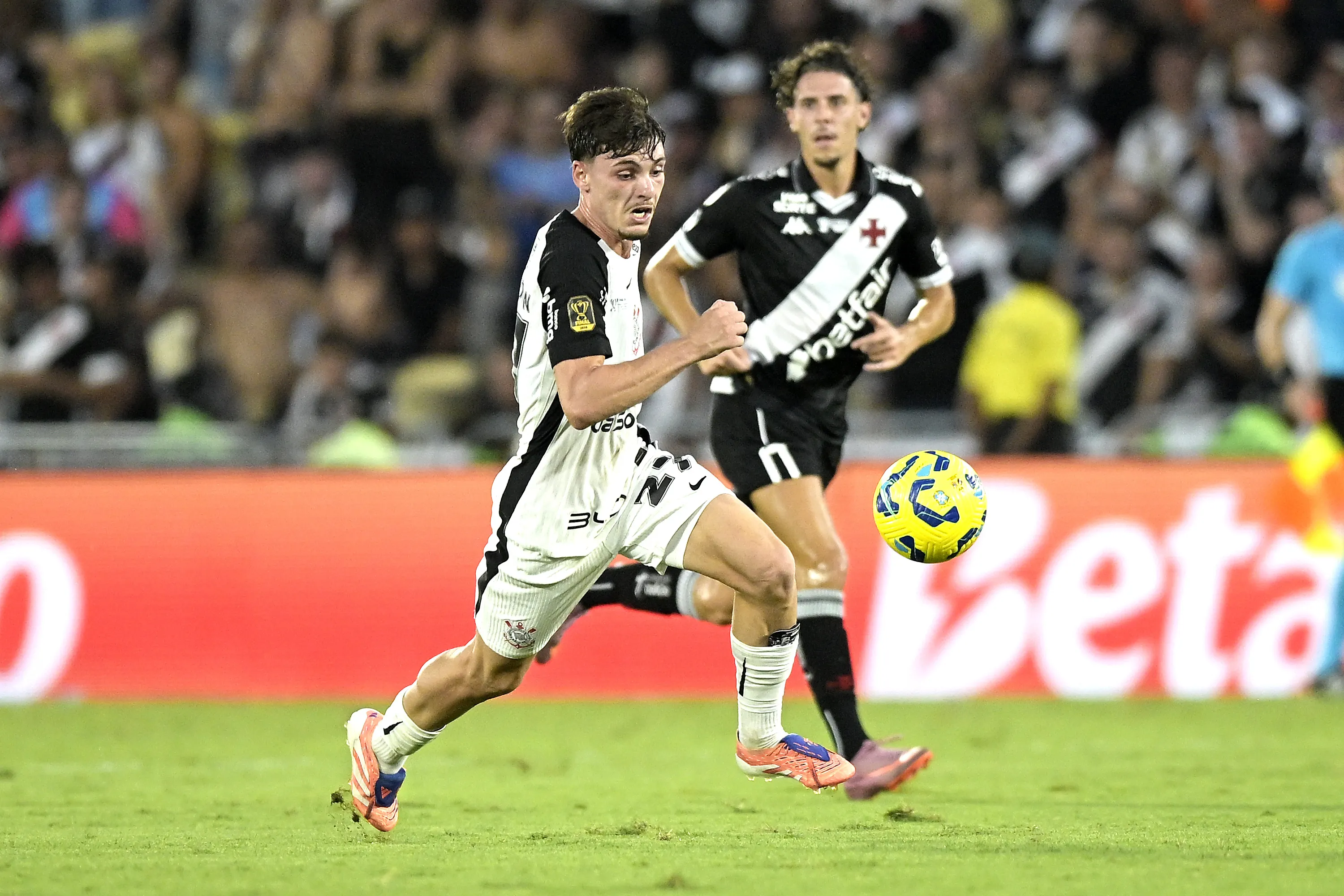 Breno Bidon jogador do Corinthians durante partida no estadio Maracana pelo campeonato Copa Do Brasil 2025. Foto: Alexandre Loureiro/AGIF