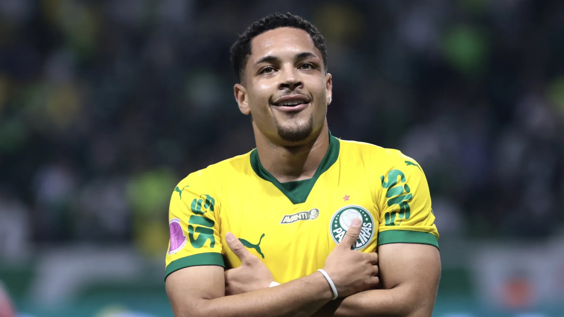 Vitor Roque, atacante do Palmeiras