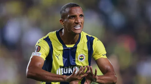 Rodrigo Becao of Fenerbahce reacts during the UEFA Europa League 2024/25 League Phase MD1 match between Fenerbahce SK and R. Union Saint-Gilloise at Ulker Stadium on September 26, 2024 in Istanbul, Turkey. (Photo by Ahmad Mora/Getty Images)