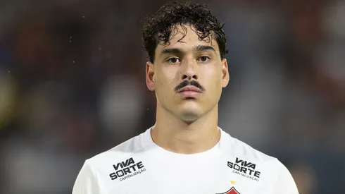 Lucas Halter jogador do Vitoria durante partida contra o Bragantino no estadio Cicero De Souza Marques pelo campeonato Brasileiro A 2025. Foto: Anderson Romao/AGIF