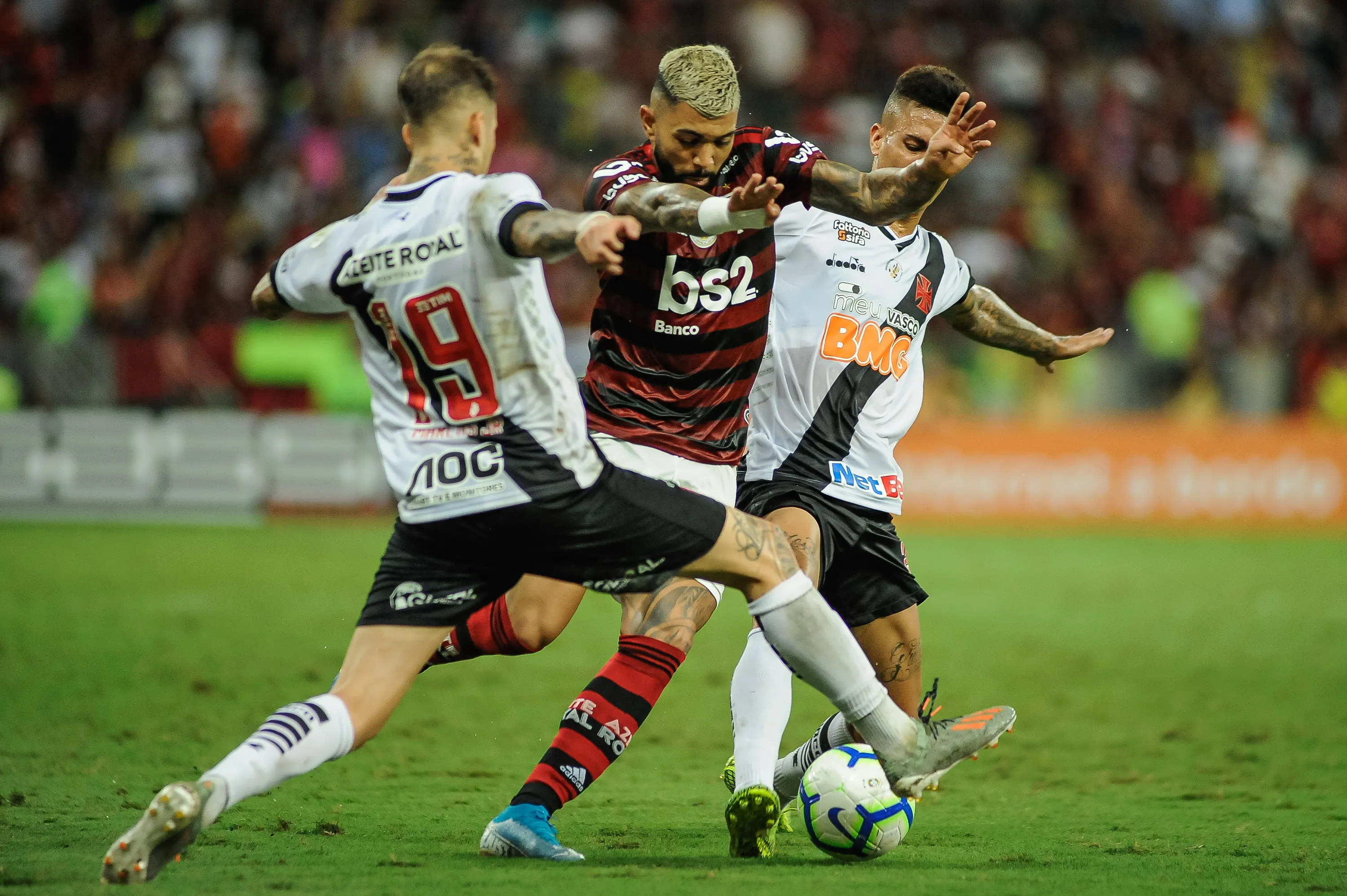 Gabigol em Flamengo x Vasco pelo Brasileirão 2025. Foto: Allan Carvalho/AGIF