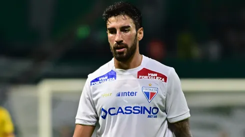 Lucero jogador do Fortaleza durante partida contra o Palmeiras no estadio Arena Allianz Parque pelo campeonato Brasileiro A 2025. Foto: Jota Erre/AGIF