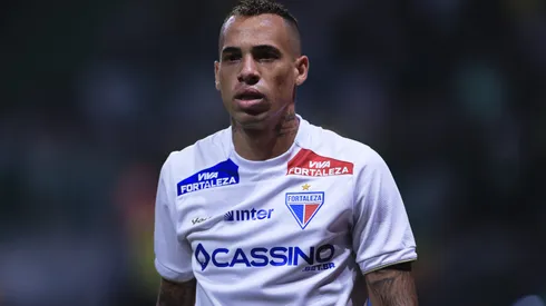 Breno Lopes jogador do Fortaleza durante partida contra o Palmeiras no estadio Arena Allianz Parque pelo campeonato Brasileiro A 2025. Foto: Ettore Chiereguini/AGIF