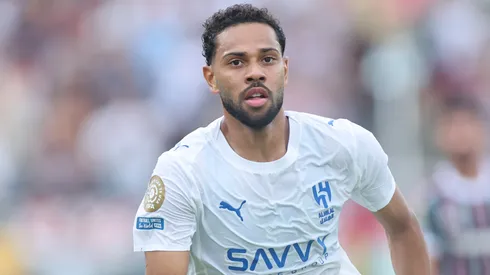 Renan Lodi durante confronto contra o Fluminense no Mundial de Clubes de 2025. Foto: Alex Grimm/Getty Images