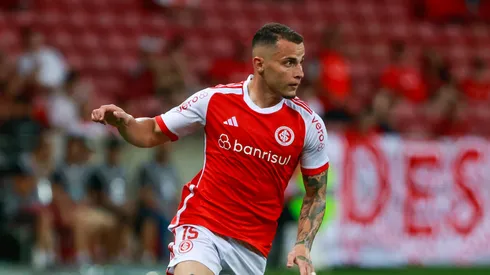 Bruno Gomes jogador do Internacional durante partida contra o Flamengo no estádio Beira-Rio pelo campeonato Brasileiro A 2024. Foto: Luiz Erbes/AGIF