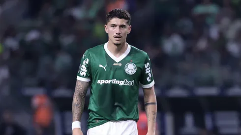 Emiliano Martinez jogador do Palmeiras durante partida contra o Universitario no estadio Arena Allianz Parque pelo campeonato Copa Libertadores 2025. Foto: Marcello Zambrana/AGIF