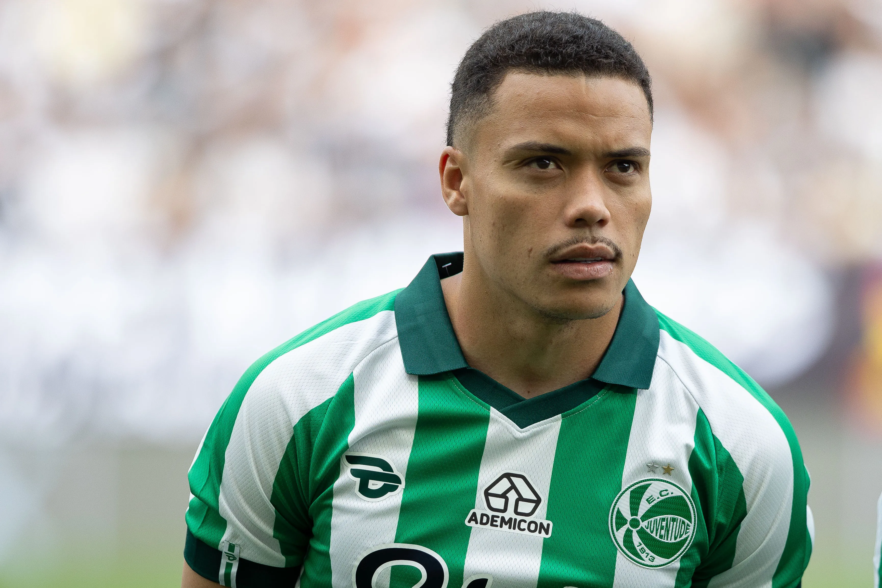 SP – SAO PAULO – 07/12/2025 – BRASILEIRO A 2025, CORINTHIANS X JUVENTUDE – Mandaca jogador do Juventude  durante partida contra o Corinthians no estadio Arena Corinthians pelo campeonato Brasileiro A 2025. Foto: Joisel Amaral/AGIF