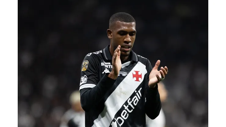 Rayan jogador do Vasco lamenta durante partida contra o Corinthians no estadio Arena Corinthians pelo campeonato Copa Do Brasil 2025. Foto: Joisel Amaral/AGIF