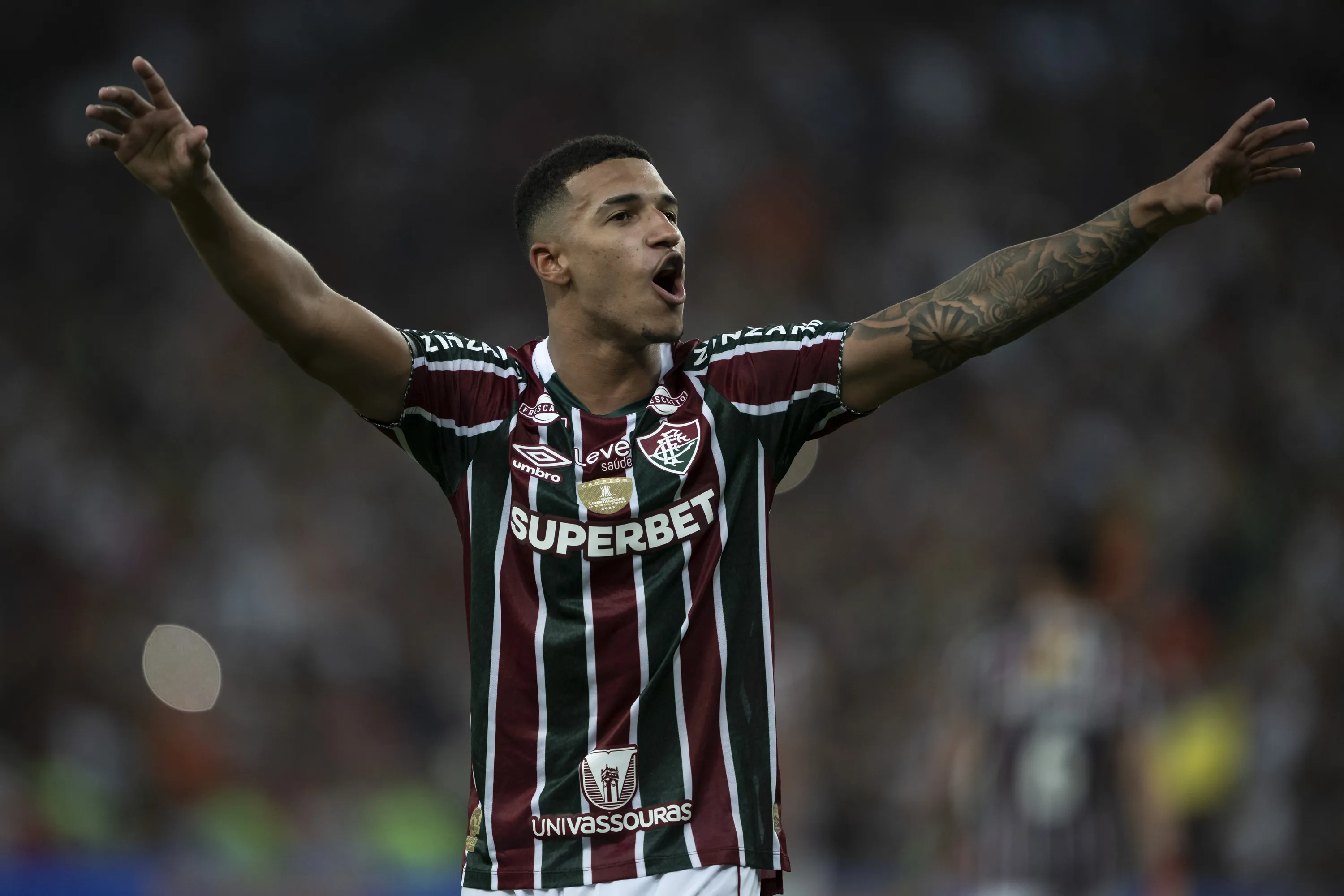 Kauã Elias, ex-Fluminense.  Foto: Jorge Rodrigues/AGIF