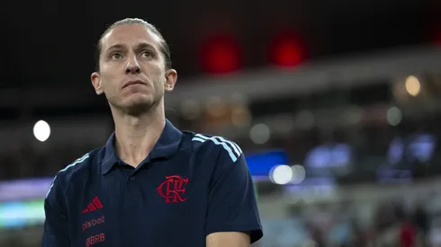 Filipe Luís técnico do Flamengo durante partida contra o Botafogo-PB no estádio Maracanã pelo campeonato Copa Do Brasil 2025. Foto: Jorge Rodrigues/AGIF