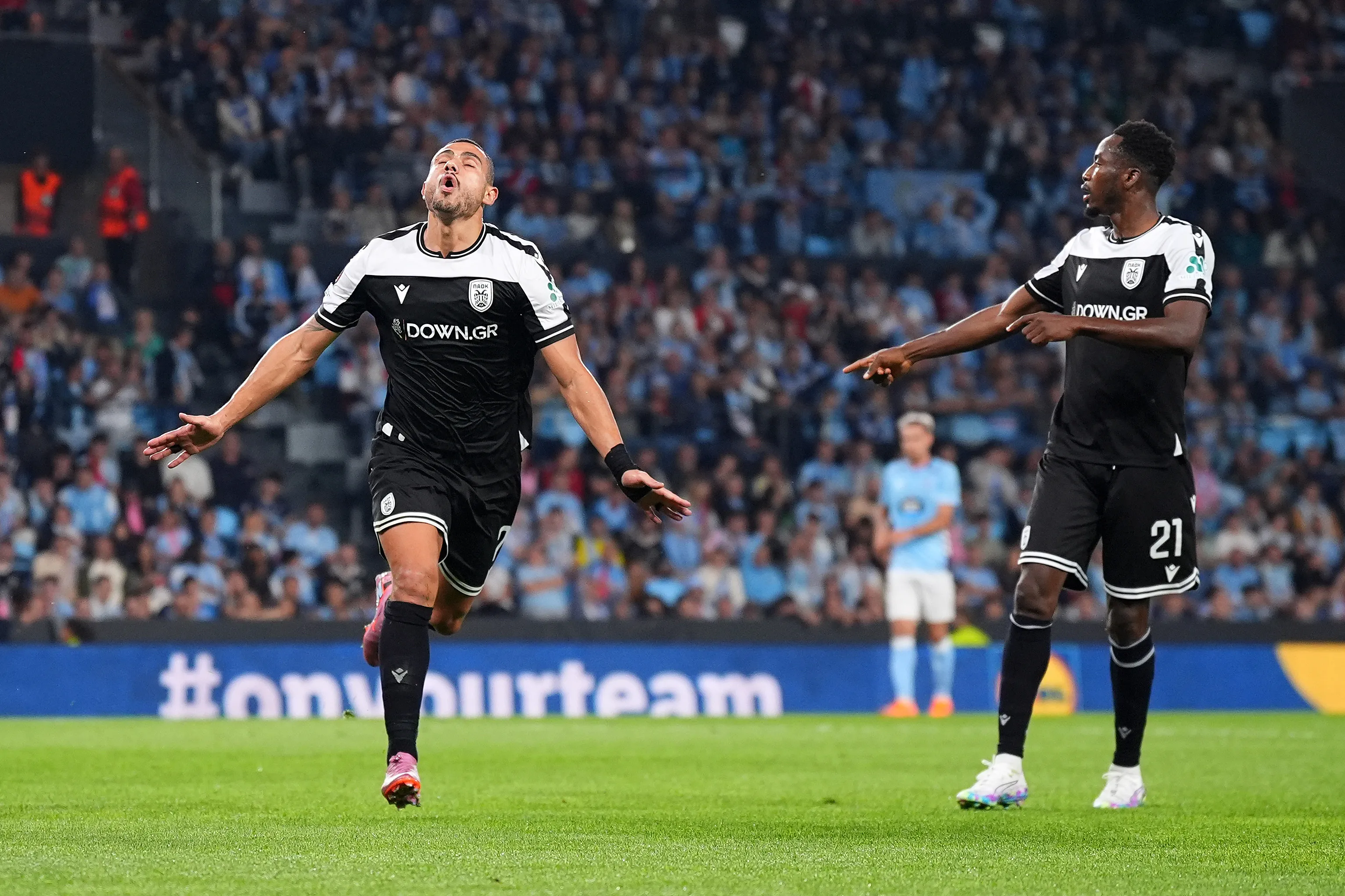 Giorgos Giakoumakis interessava ao Galo – Foto: Jose Manuel Alvarez Rey/Getty Images.