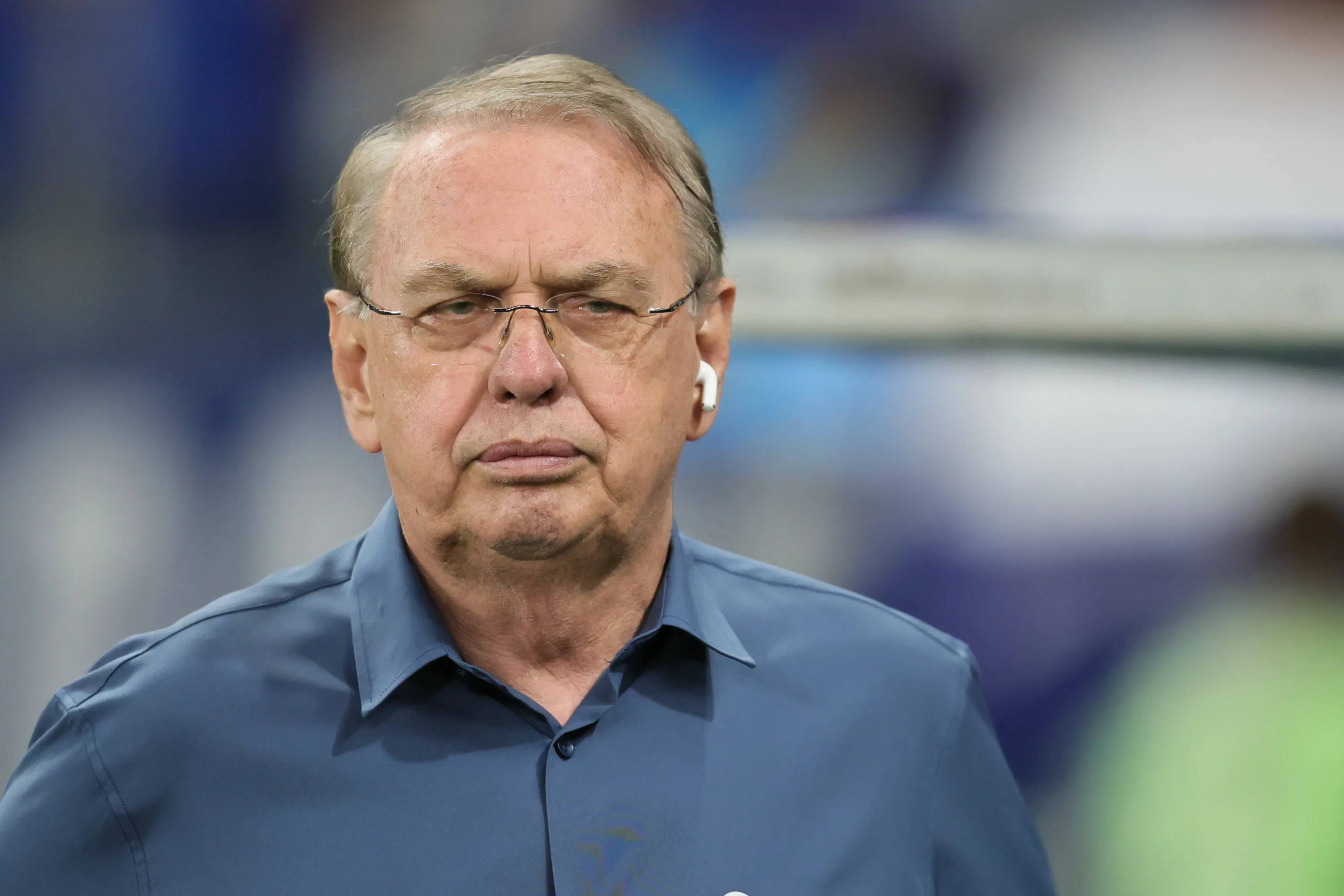 Osmar Stabile Presidente do Corinthians durante partida contra o Cruzeiro no estadio Mineirao pelo campeonato Brasileiro A 2025. Foto: Gilson Lobo/AGIF