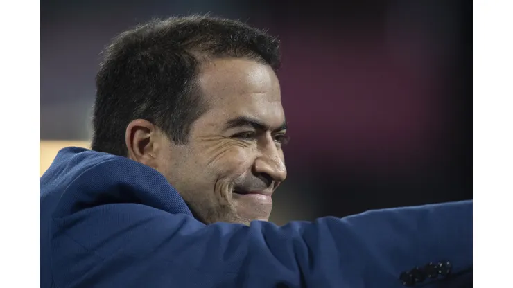 O CEO da SAF do Fortaleza Esporte Clube, Marcelo Paz, comemora vitoria ao final da partida contra o Bragantino no estadio Cicero De Souza Marques pelo campeonato Brasileiro A 2025. Foto: Anderson Romao/AGIF