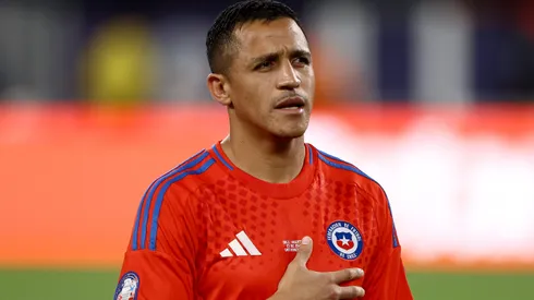 Alexis Sánchez durante confronto entre Chile e Argentina na Copa América de 2024.