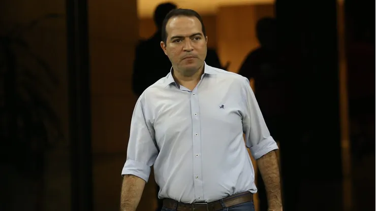 Marcelo Paz Presidente do Fortaleza antes da partida contra Sport na Arena de Pernambuco, pela copa do nordeste 2024, nesta quarta-feira (21). Foto: Marlon Costa/AGIF