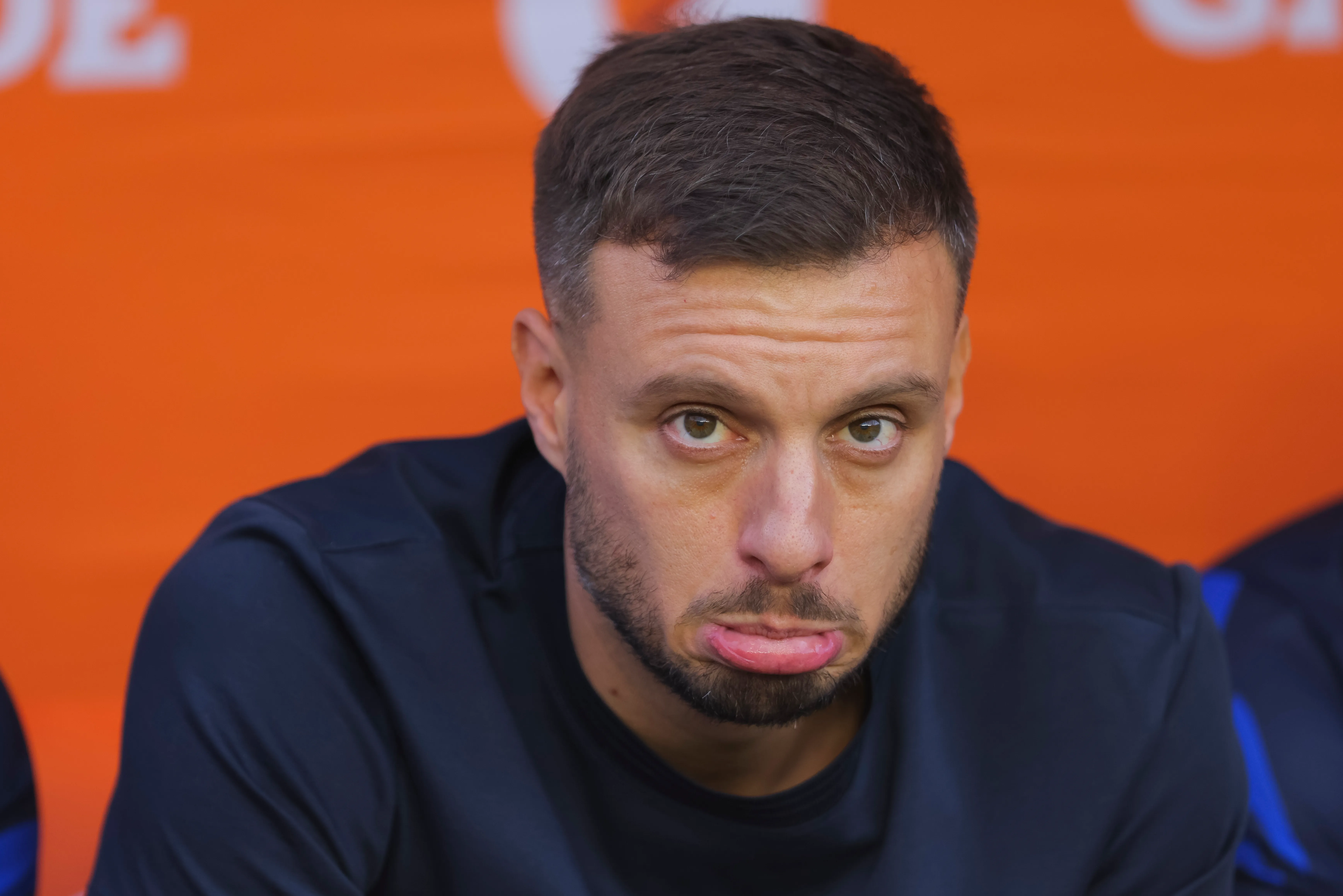 Martin Anselmi, coach of Cruz Azul reacts during the semifinals second leg match between Cruz Azul and Monterrey as part of the Torneo Clausura 2024 Liga MX at Estadio Ciudad de los Deportes on May 19, 2024 in Mexico City, Mexico. (Photo by Agustin Cuevas/Getty Images)