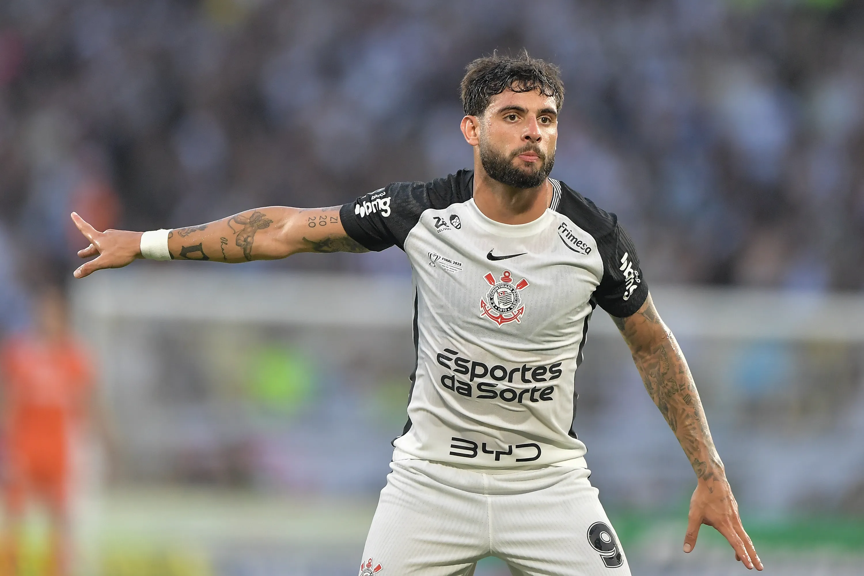 RJ – RIO DE JANEIRO – 21/12/2025 – COPA DO BRASIL 2025, VASCO X CORINTHIANS – Yuri Alberto jogador do Corinthians durante partida contra o Vasco no estadio Maracana pelo campeonato Copa Do Brasil 2025. Foto: Thiago Ribeiro/AGIF