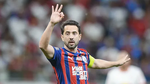 Everton Ribeiro jogador do Bahia durante partida contra o Bragantino no estadio Arena Fonte Nova pelo campeonato Brasileiro A 2025. Foto: Jhony Pinho/AGIF